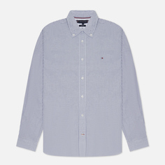 Мужская рубашка Tommy Hilfiger Core 1985 Flex Oxford Stripe Regular Fit, цвет синий, размер XL