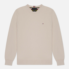 Мужской свитер Tommy Hilfiger Pima Organic Cotton Cashmere Crew Neck, цвет бежевый, размер XL