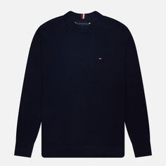 Мужской свитер Tommy Hilfiger Rectangular Structure Crew Neck, цвет синий