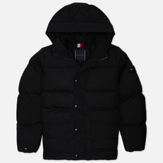 Мужской пуховик Tommy Hilfiger Classic Down Hooded, цвет чёрный, размер XL