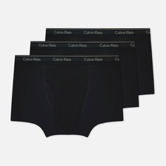 Комплект мужских трусов Calvin Klein Underwear 3-Pack Trunk Cotton Classics, цвет чёрный, размер XL