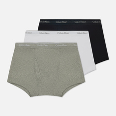 Комплект мужских трусов Calvin Klein Underwear 3-Pack Trunk Cotton Classics, цвет комбинированный