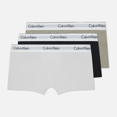 Комплект мужских трусов Calvin Klein Underwear 3-Pack Trunk Modern Cotton, цвет комбинированный, размер S