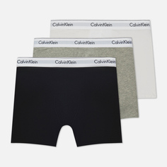 Комплект мужских трусов Calvin Klein Underwear 3-Pack Boxer Brief Modern Cotton, цвет комбинированный, размер L