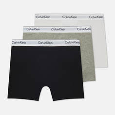 Комплект мужских трусов Calvin Klein Underwear 3-Pack Boxer Brief Modern Cotton, цвет комбинированный