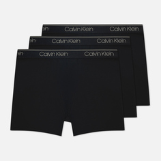 Комплект мужских трусов Calvin Klein Underwear 3-Pack Boxer Brief Micro Stretch Wicking, цвет чёрный