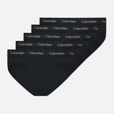 Комплект мужских трусов Calvin Klein Underwear 5-Pack Brief Cotton Stretch, цвет чёрный
