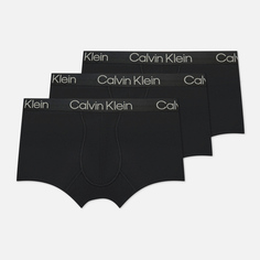 Комплект мужских трусов Calvin Klein Underwear 3-Pack Trunk Modern Structure, цвет чёрный, размер XL