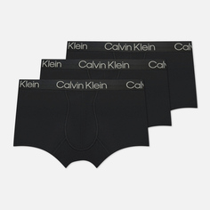 Комплект мужских трусов Calvin Klein Underwear 3-Pack Trunk Modern Structure, цвет чёрный