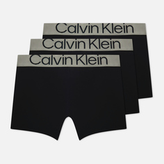 Комплект мужских трусов Calvin Klein Underwear 3-Pack Boxer Brief Steel Micro, цвет чёрный, размер S