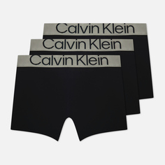 Комплект мужских трусов Calvin Klein Underwear 3-Pack Boxer Brief Steel Micro, цвет чёрный