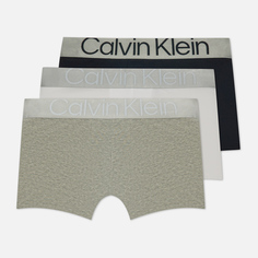Комплект мужских трусов Calvin Klein Underwear 3-Pack Trunk Steel Cotton, цвет комбинированный, размер XXL