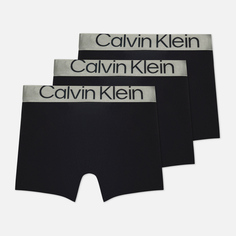 Комплект мужских трусов Calvin Klein Underwear 3-Pack Boxer Brief Steel Cotton, цвет чёрный