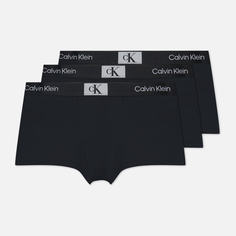 Комплект мужских трусов Calvin Klein Underwear 3-Pack Low Rise Trunk CK96, цвет чёрный, размер XXL
