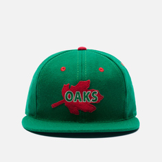 Кепка Ebbets Field Flannels Oakland Oaks Cotton Twill, цвет зелёный