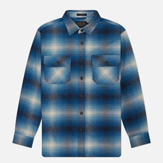 Мужская рубашка Pendleton Burnside Flannel, цвет голубой, размер XXL
