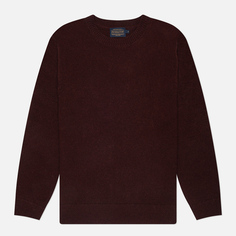 Мужской свитер Pendleton Shetland Crew Neck, цвет бордовый, размер M