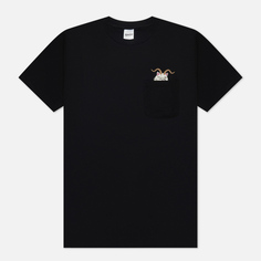 Мужская футболка RIPNDIP Krampus Lord Nermal Pocket, цвет чёрный, размер XXL