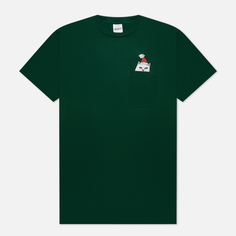 Мужская футболка RIPNDIP Lord Santa Pocket, цвет зелёный, размер XXL