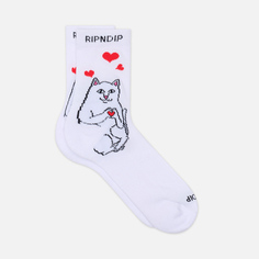 Носки RIPNDIP Nermal Loves Mid, цвет белый