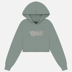 Женская толстовка RIPNDIP Angels Cropped Hoodie, цвет зелёный, размер L