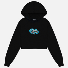 Женская толстовка RIPNDIP In Loving Memory Cropped Hoodie, цвет чёрный, размер L