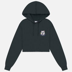 Женская толстовка RIPNDIP So Mushroom Cropped Hoodie, цвет серый, размер L