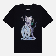 Женская футболка Maison Margiela MM6 Cat Print, цвет чёрный