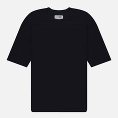 Мужская футболка Maison Margiela MM6 Signature Single Stitch Logo, цвет чёрный, размер XL