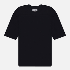 Мужская футболка Maison Margiela MM6 Signature Single Stitch Logo, цвет чёрный