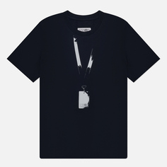 Мужская футболка Maison Margiela MM6 Pass Numerical Logo Print, цвет чёрный, размер L