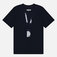 Мужская футболка Maison Margiela MM6 Pass Numerical Logo Print, цвет чёрный