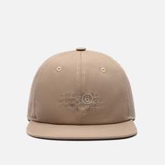 Кепка Maison Margiela MM6 Embroidered Logo Baseball, цвет бежевый