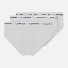 Комплект мужских трусов Calvin Klein Underwear 3-Pack Hip Brief, цвет белый