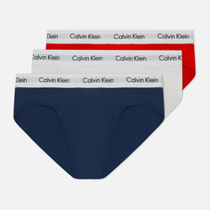 Комплект мужских трусов Calvin Klein Underwear 3-Pack Hip Brief, цвет комбинированный, размер L