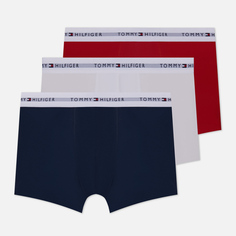 Комплект мужских трусов Tommy Hilfiger Underwear 3-Pack Essential Logo Waistband Trunks, цвет комбинированный, размер S
