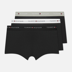 Комплект мужских трусов Tommy Hilfiger Underwear 3-Pack Essential Logo Waistband Trunks, цвет чёрный