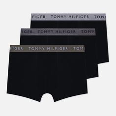 Комплект мужских трусов Tommy Hilfiger Underwear 3-Pack Metallic Waistband Trunks Gift Set, цвет комбинированный, размер S