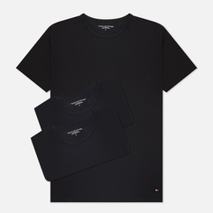 Комплект мужских футболок Tommy Hilfiger Underwear 3-Pack Premium Essential Stretch, цвет чёрный, размер M