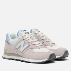 Женские кроссовки New Balance WL574QC, цвет розовый