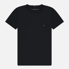 Женская футболка Tommy Hilfiger Heritage Crew Neck, цвет чёрный