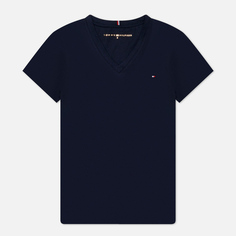 Женская футболка Tommy Hilfiger Heritage V-Neck, цвет синий, размер M