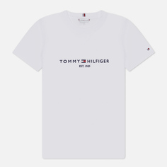 Женская футболка Tommy Hilfiger Heritage Hilfiger Crew Neck Regular, цвет белый, размер L
