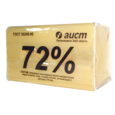 Средства для стирки белья мыло хозяйственное АИСТ 72% 200г