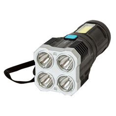 Фонари ручные фонарь аккумуляторный GLANZEN 6Вт USB 400Лм черный