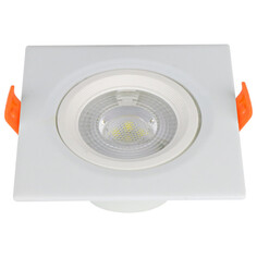 Светильники точечные LED квадратные светильник встраиваемый DE FRAN Альт квадратный 5Вт 4000К поворотный белый