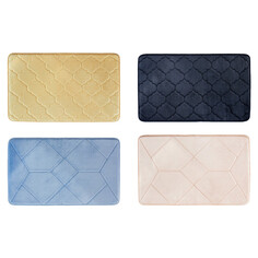 Коврики для ванной и туалета коврик для ванной Basic 50х80см полиэстер с эффектом памяти на SBR основе в асс-те Iddis