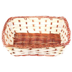 Сухарницы, корзины для хлеба пластмассовые корзинка WALMER Fern 20x17x6см прямоугольная бамбук,папоротник