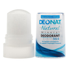 Дезодоранты для тела дезодорант женский DEONAT Natural Crystal, 40 мл, минеральный