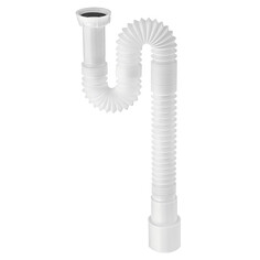 Сифоны сифон для раковины Wirquin 1.1/4"х40/50 мм гофрированный без выпуска L1200 мм